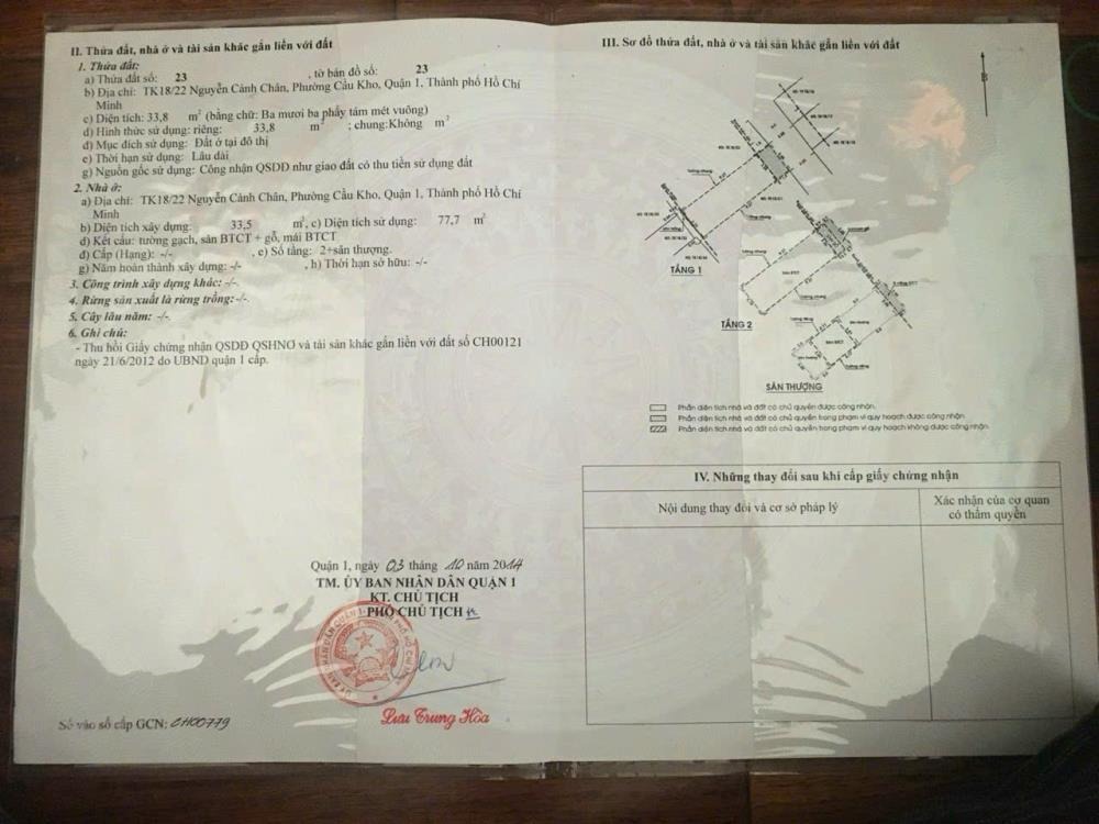 Bán nhà/Cho thuê Quận 1: Nhà đẹp, vị trí trung tâm, tiện ích đầy đủ