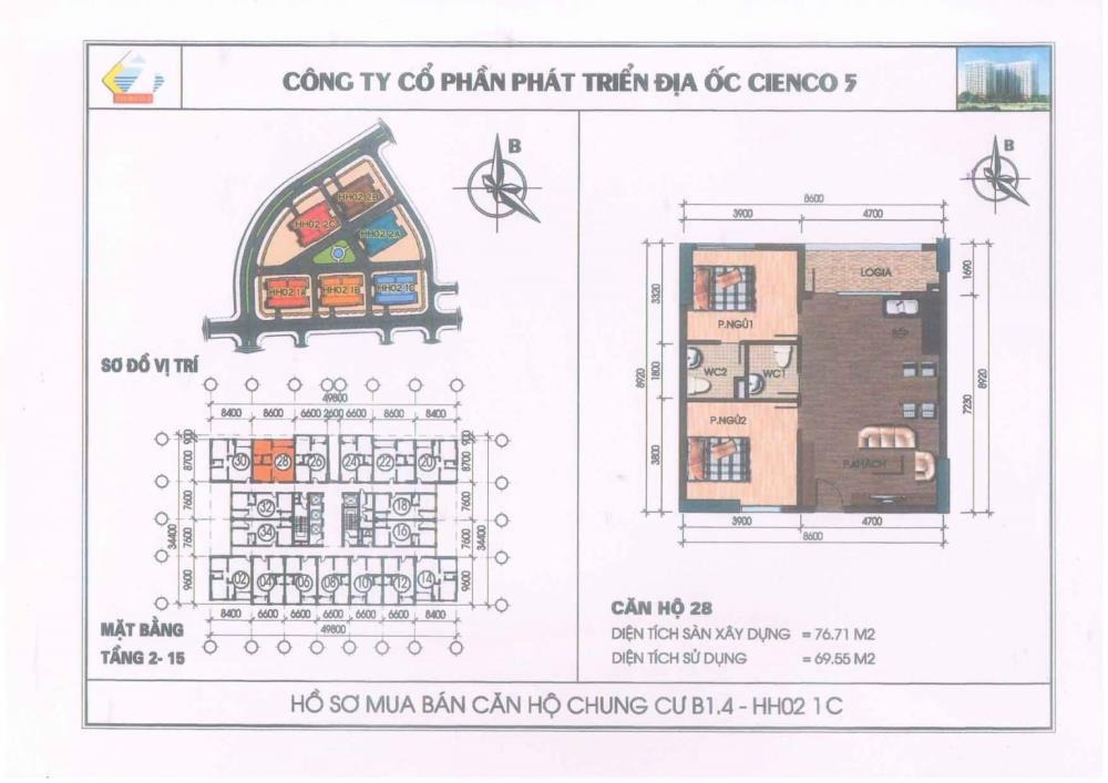 Bán Căn Hộ 77m² Giá Tốt Tại Chung Cư Thanh Hà, Hà Nội