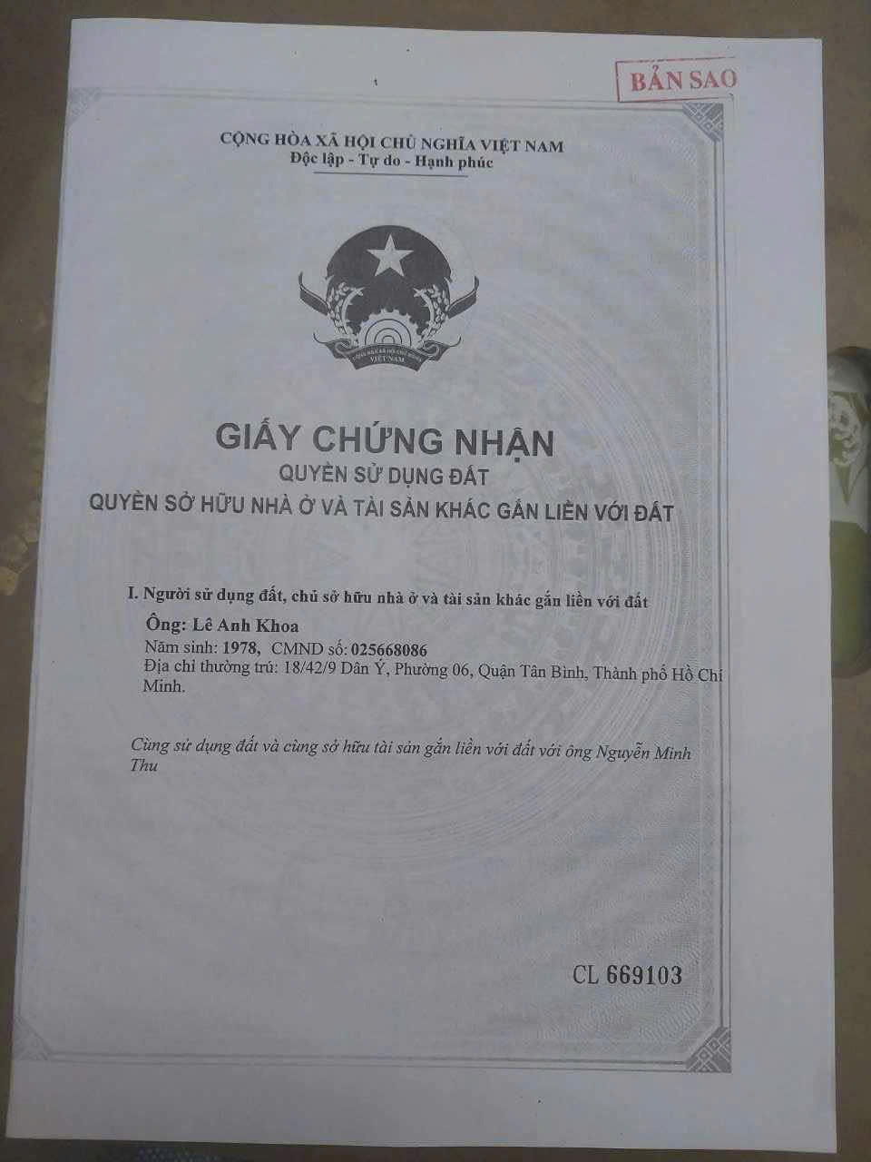 Chính chủ bán đất thổ cư mặt tiền đường Gò Ô Môi, Quận 7 - Vị trí đẹp, tiềm năng lớn