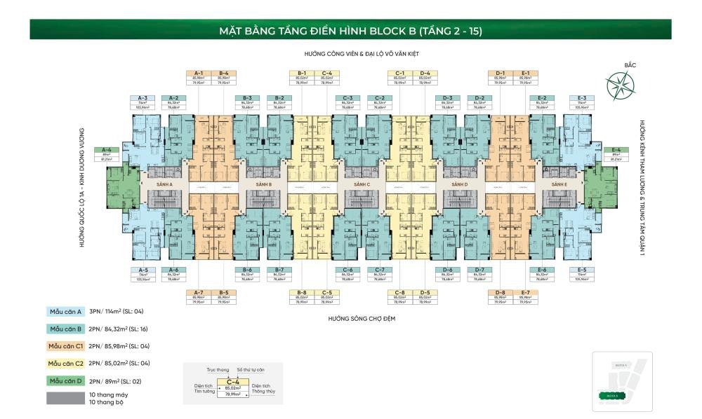 Căn Hộ Conic: Diện Tích 84.32m² - 114m² - Vị Trí Đắc Địa Bình Chánh