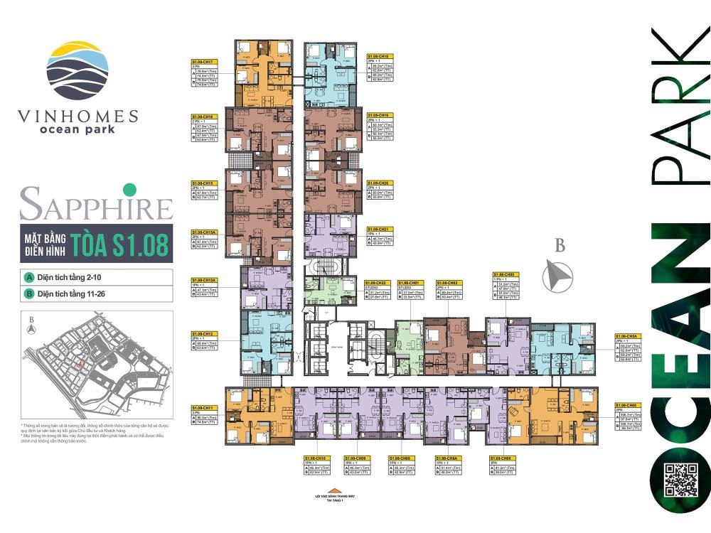Bán Gấp Căn Chung Cư Vinhome Oceanpark: 2PN, Full Nội Thất, Giá Tốt