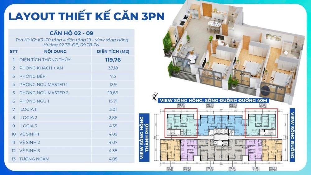 Khai Sơn City: Căn hộ ven sông đáng sống - Giá tốt, CK lên đến 12.5%