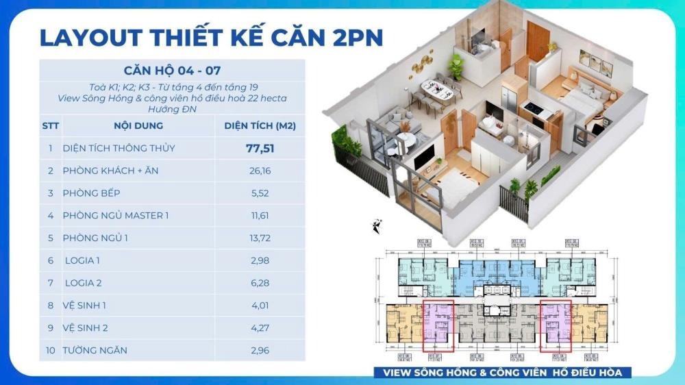 Khai Sơn City: Căn hộ ven sông đáng sống - Giá tốt, CK lên đến 12.5%