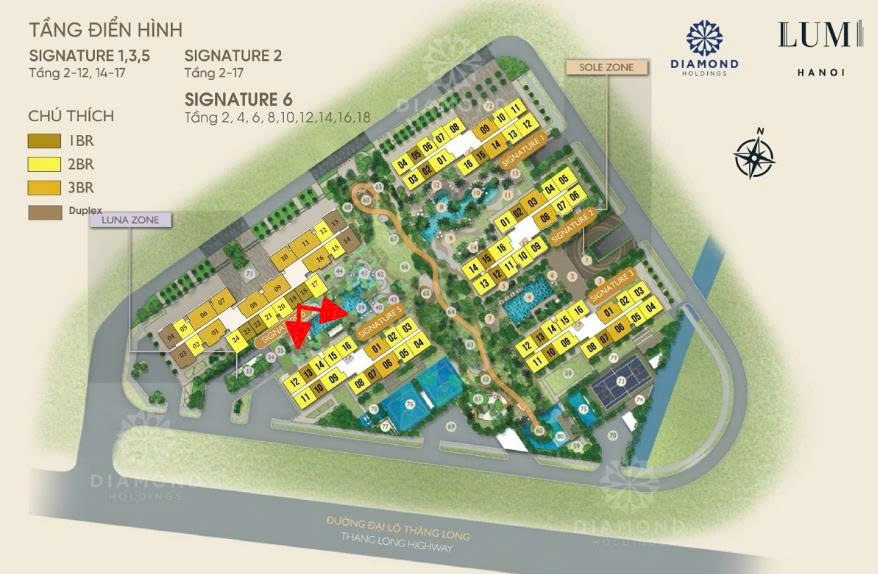 Bán Nhanh Căn 1PN 42.2m² Tòa S6 Lumi Hanoi - Giá Tốt