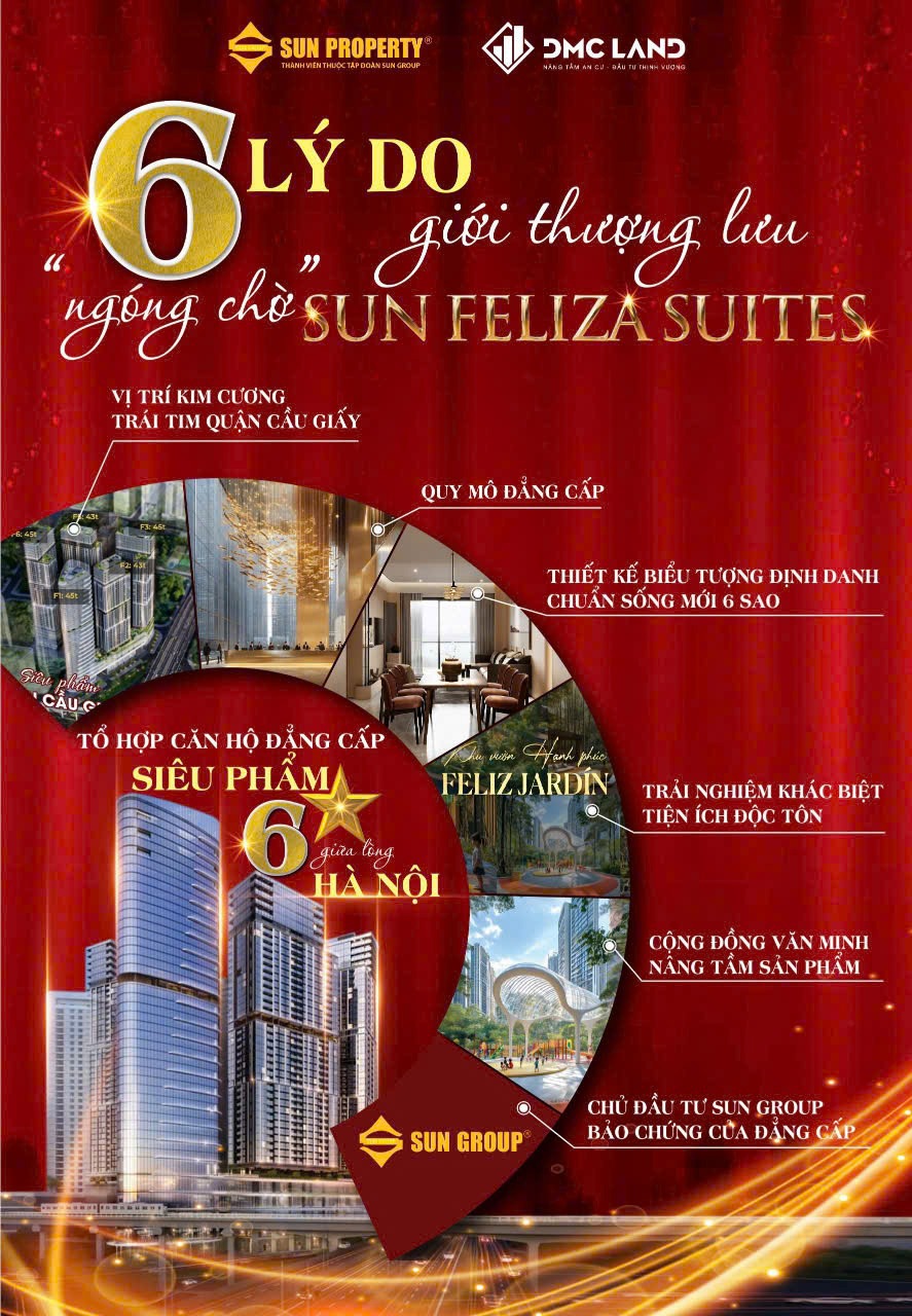 Sun Feliza Suites: Căn Hộ Cao Cấp 6 Sao Trung Tâm Hà Nội