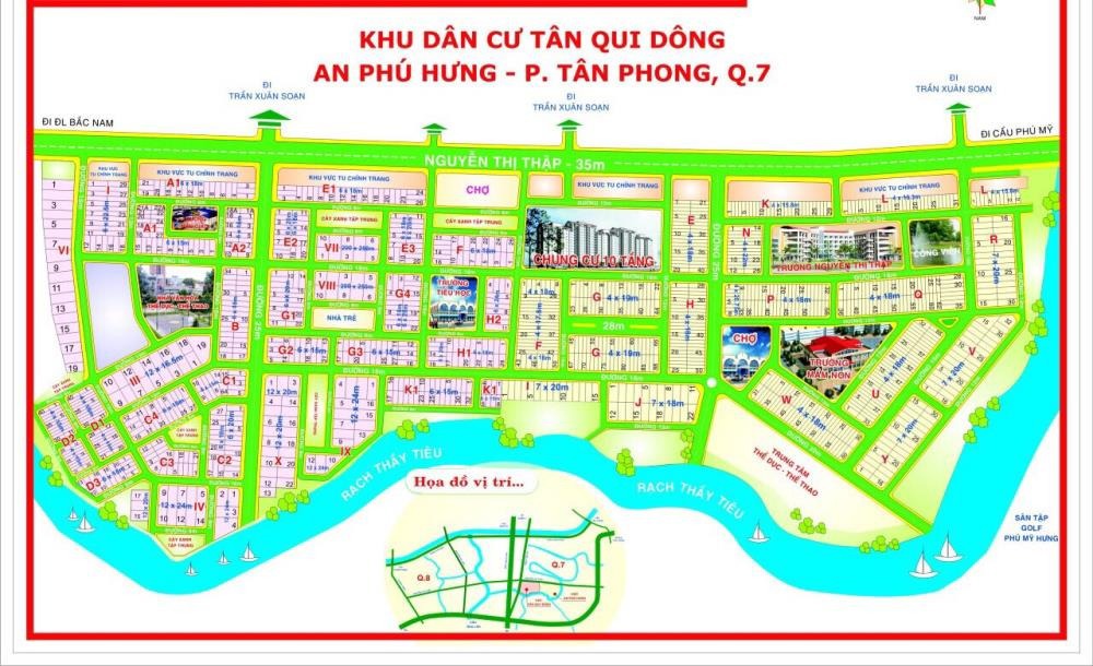 Bán Đất Nền Khu An Phú Hưng, Q7 - Vị Trí Đẹp, Giá Tốt