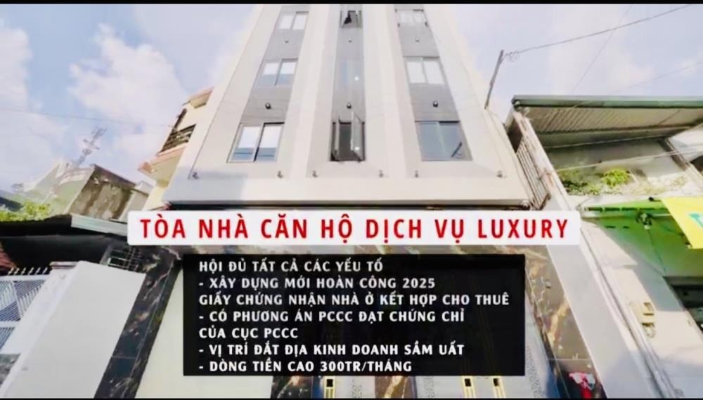 Toà nhà 210m2, 8 tầng, 75 phòng cho thuê, dòng tiền 300tr/tháng - Gò Vấp