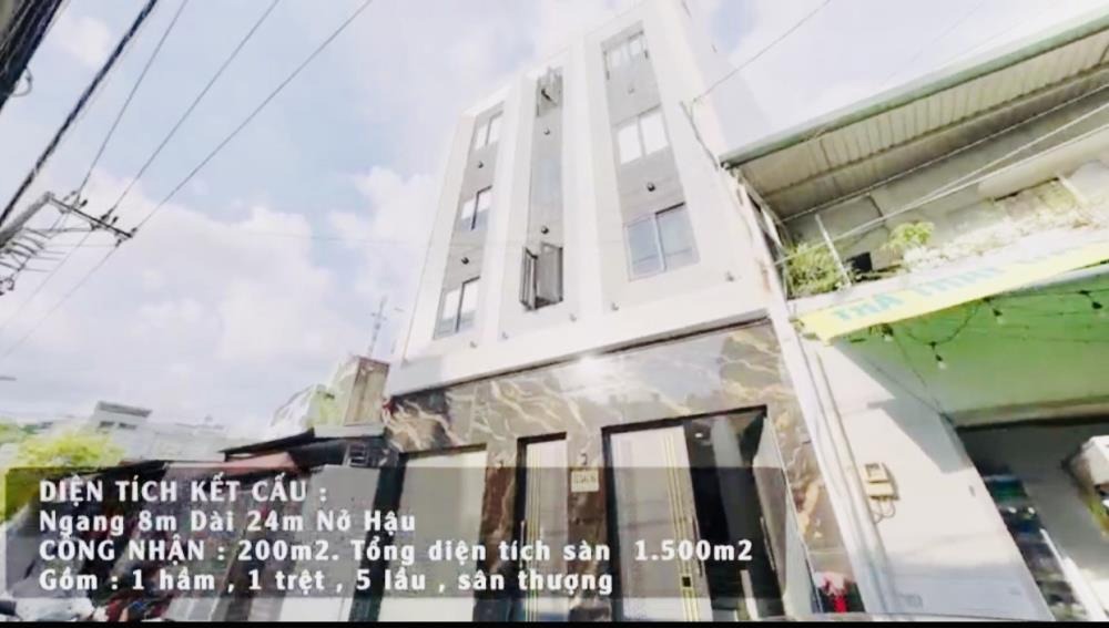 Toà nhà 210m2, 8 tầng, 75 phòng cho thuê, dòng tiền 300tr/tháng - Gò Vấp