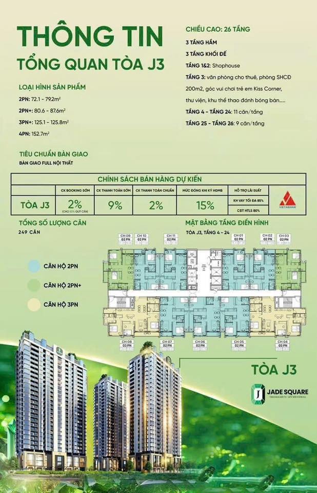 Jade Square Tây Hồ Tây: Căn Hộ Cao Cấp - Giá Tốt - Hỗ Trợ Vay
