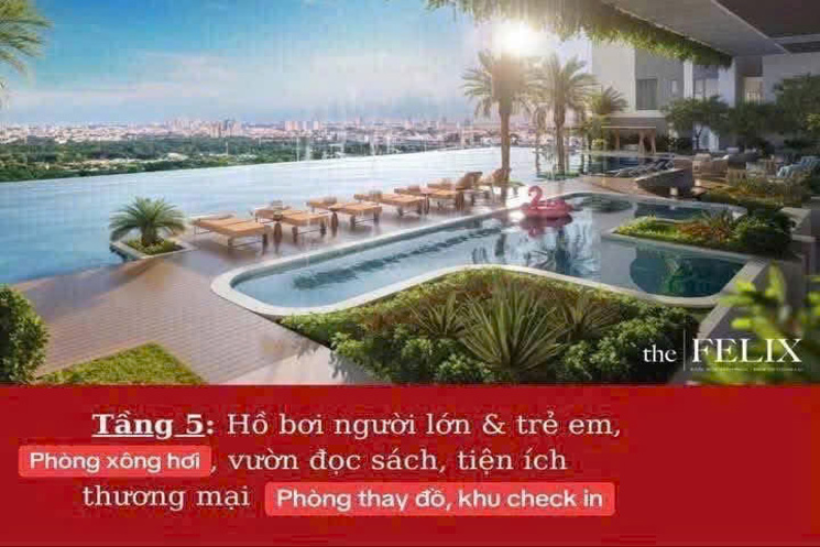 1,4 TỶ/ CĂN HỘ THE FELIX CỦA DOANH NHÂN NGUYỄN QUỐC CƯỜNG