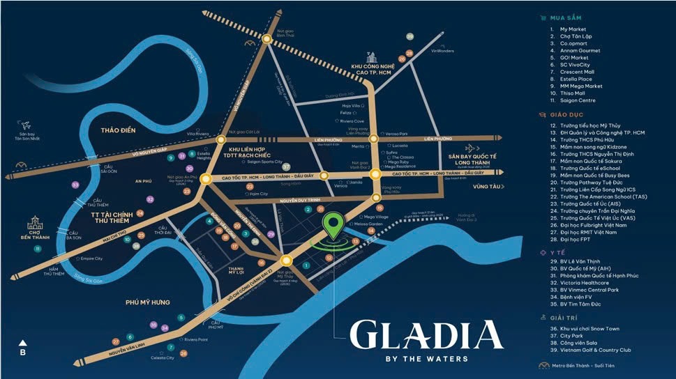 Gladia by the Waters: Biểu Tượng Sống Tinh Tuyển Bên Sông Sài Gòn | Keppel Land & Khang Điền
