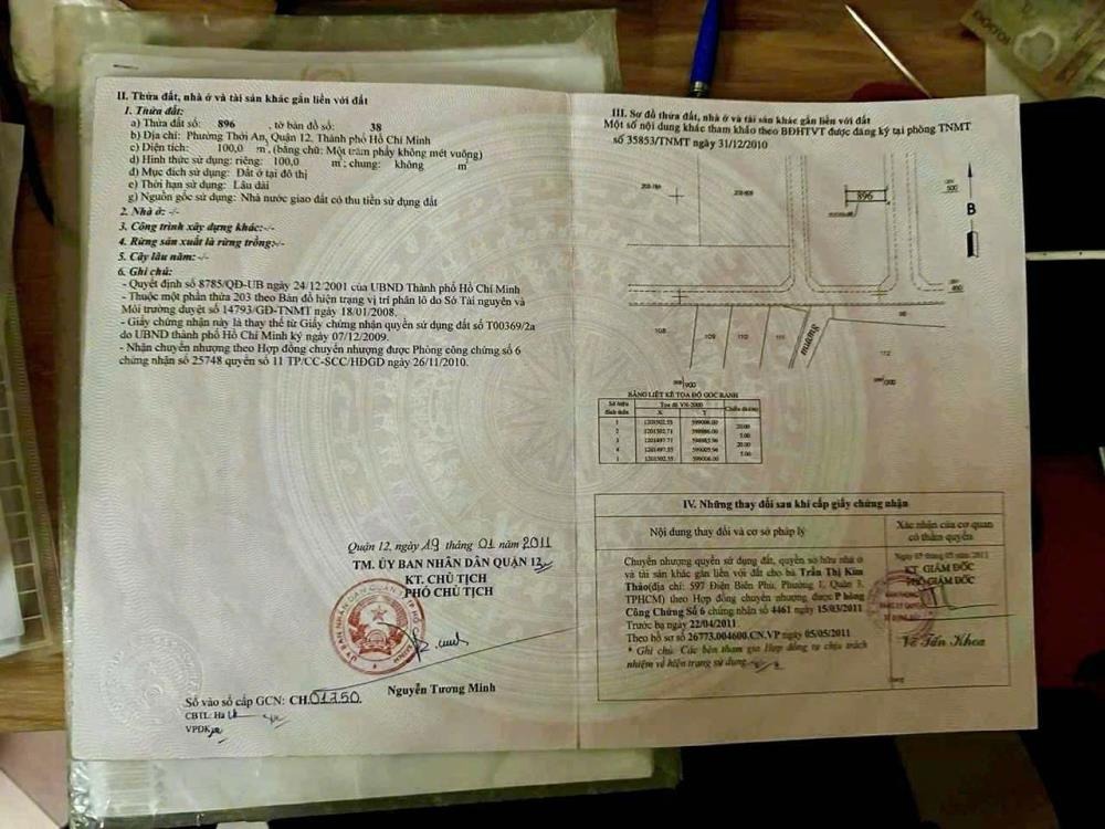 Bán Gấp Lô Đất KDC Thới An, Quận 12 - Giá Tốt, Đầu Tư/An Cư