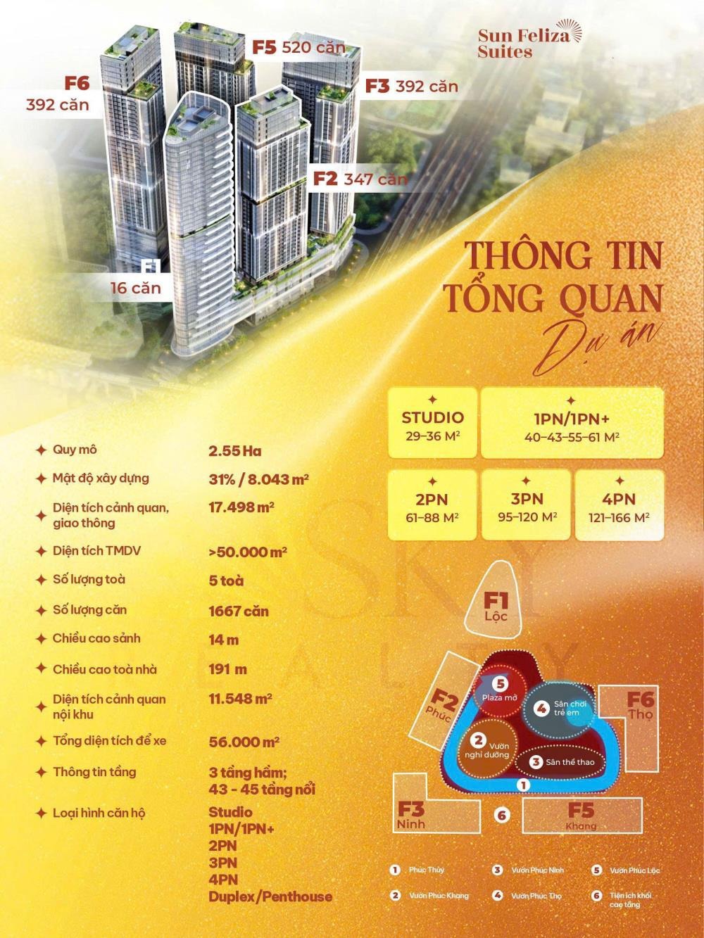 Sun Feliza Suites: Căn Hộ Khách Sạn 6 Sao - Tiêu Chuẩn Sống Đỉnh Cao
