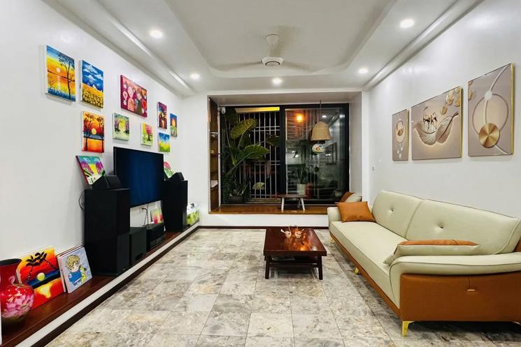 NHÀ MỚI Ô TÔ NGỦ TRONG NHÀ KHU PHÂN LÔ  Phúc Đồng 46m2 X 4 tầng 13.5 tỷ Long Biên