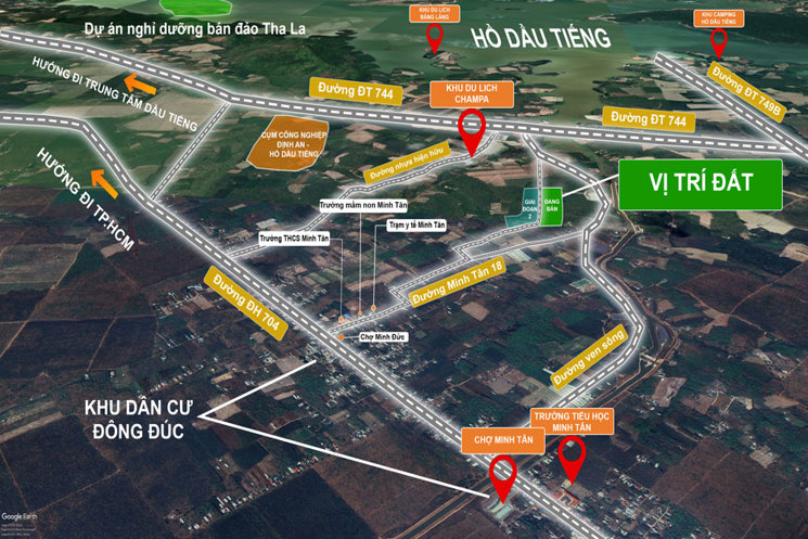 Bán đất nền HCM giá rẻ chỉ 390 triệu, gần khu du lịch Hồ Dầu Tiếng