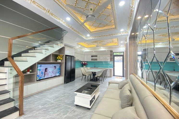 Bán biệt thự liền kề 4 tầng, 64m2, 4PN, Bình Thắng, Dĩ An, Bình Dương. Sổ đỏ, giá 7.2 tỷ
