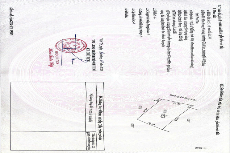CHÍNH CHỦ CẦN BÁN LÔ ĐẤT CÓ VỊ TRÍ ĐẸP TẠI KHU VÂN CƠ - P.MINH PHƯƠNG - VIỆT TRÌ - PHÚ THỌ
