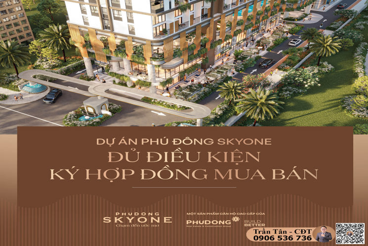 Phú Đông SkyOne Dĩ An – Giá từ 1,9 tỷ/căn – Mặt tiền đường DT743C – ân hạn gốc lãi 24 tháng