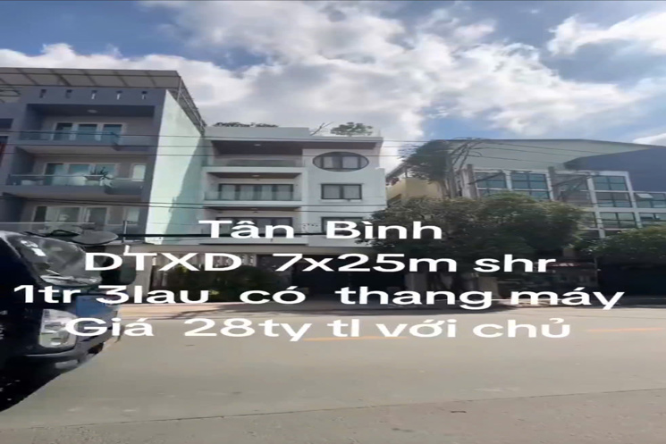 CHỦ NGỘP NGÂN HÀNG – BÁN GẤP NHÀ 1 TRỆT 3 LẦU CÓ THANG MÁY – TÂN BÌNH