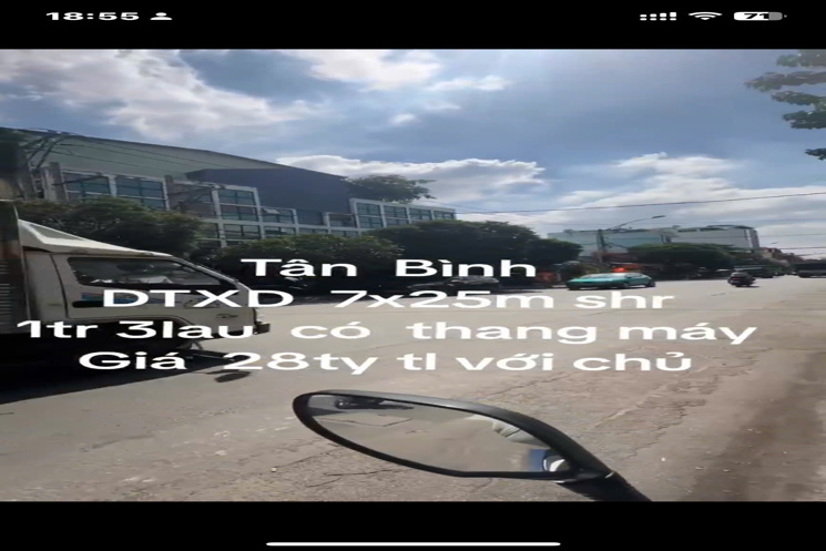 CHỦ NGỘP NGÂN HÀNG – BÁN GẤP NHÀ 1 TRỆT 3 LẦU CÓ THANG MÁY – TÂN BÌNH