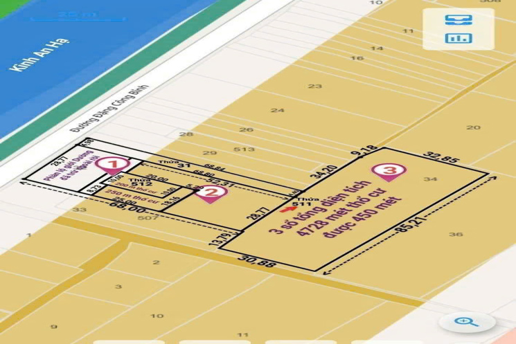 4.728M ĐẤT MẶT TIỀN ĐẶNG CÔNG BỈNH – ĐÃ SAN LẤP – PHÁP LÝ 3SHR