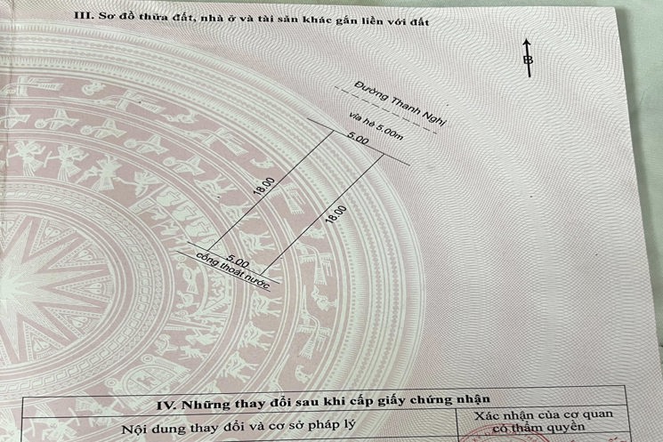 Bán đất đường 10,5m Thanh Nghị – Thông Nguyễn Sinh Sắc