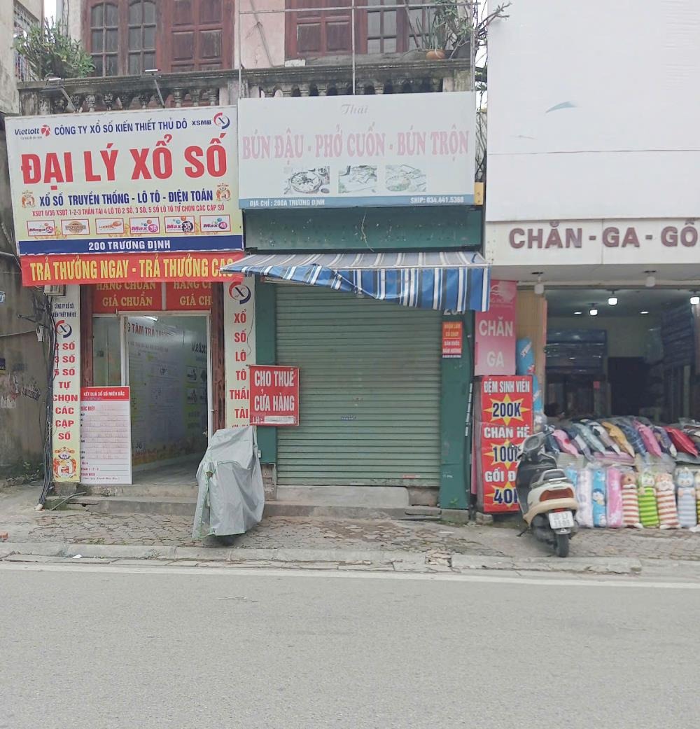 Cho thuê cửa hàng & ở - 55m2, Mặt tiền Trương Định, Hoàng Mai, Hà Nội