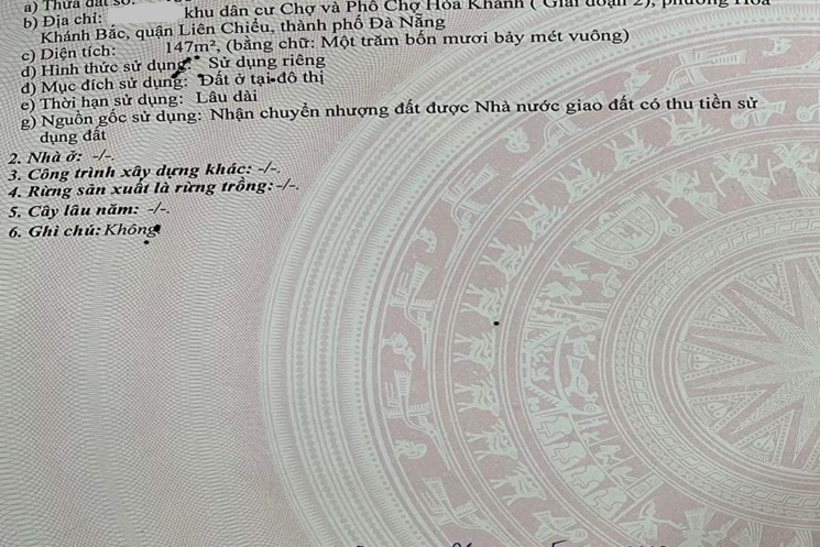 Bán dãy trọ đường Đoàn Phú Tứ – Gần Ngô Văn Sở