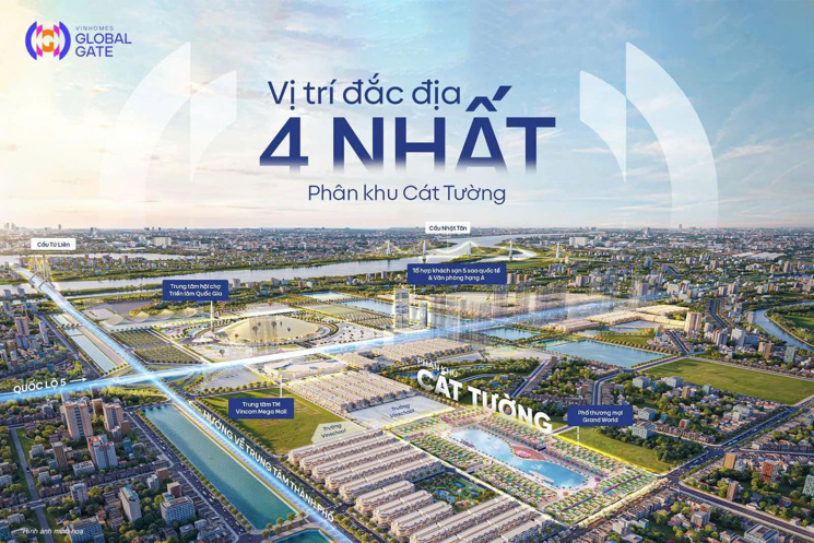 VINHOMES GLOBAL GATE Cổ Loa Đông Anh.  Cơ Hội X2 Tài Sản Khi Cầu Tứ Liên Thông.Khu Đô Thị VIP