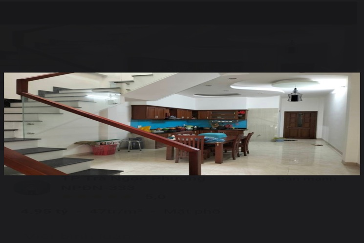 BÁN NHÀ MỚI 3 TẦNG – MẶT TIỀN ĐƯỜNG PHƯỚC TƯỜNG 1 – TRUNG TÂM HOÀ PHÁT, CẨM LỆ, ĐÀ Diện tích: 106m²