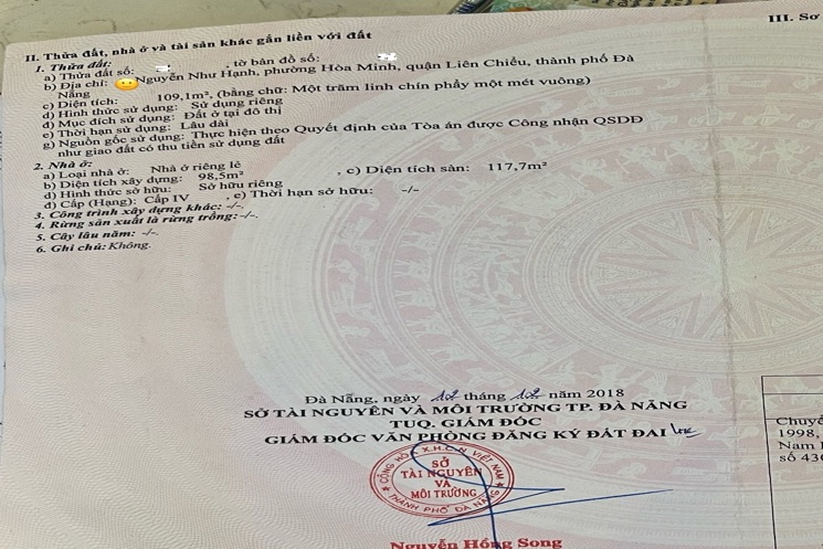 Bán đất đường Nguyễn Như Hạnh – gần Tôn Đức Thắng