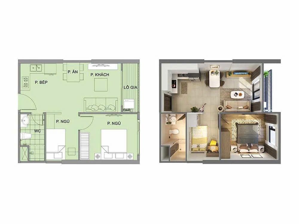 Căn Hộ VinHomes Grand Park 1PN - Giá 2.3 Tỷ - View Đông Bắc - Pháp Lý Sổ Hồng
