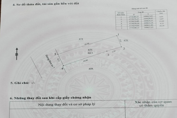 Chính chủ cần Bán đất 2 lô liền kề Bình An 7 – đường rộng 7,5m