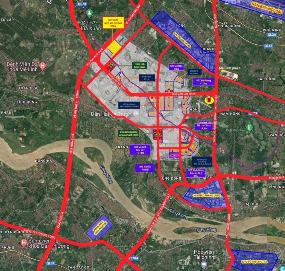 Bán Biệt Thự 410m2 Dự Án KĐT Hà Phong Mê Linh - Sổ Đỏ, Giá Tốt