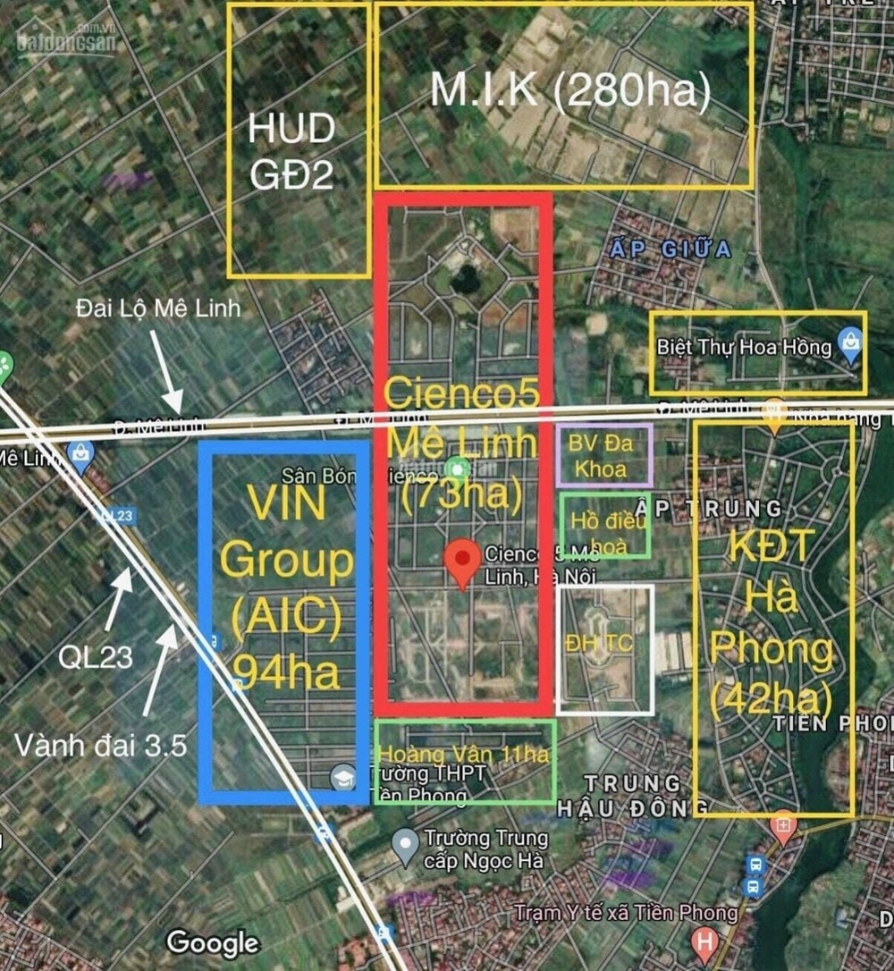 Bán đất nền CienCo5 Mê Linh LK11 - Vị trí đẹp, giá tốt