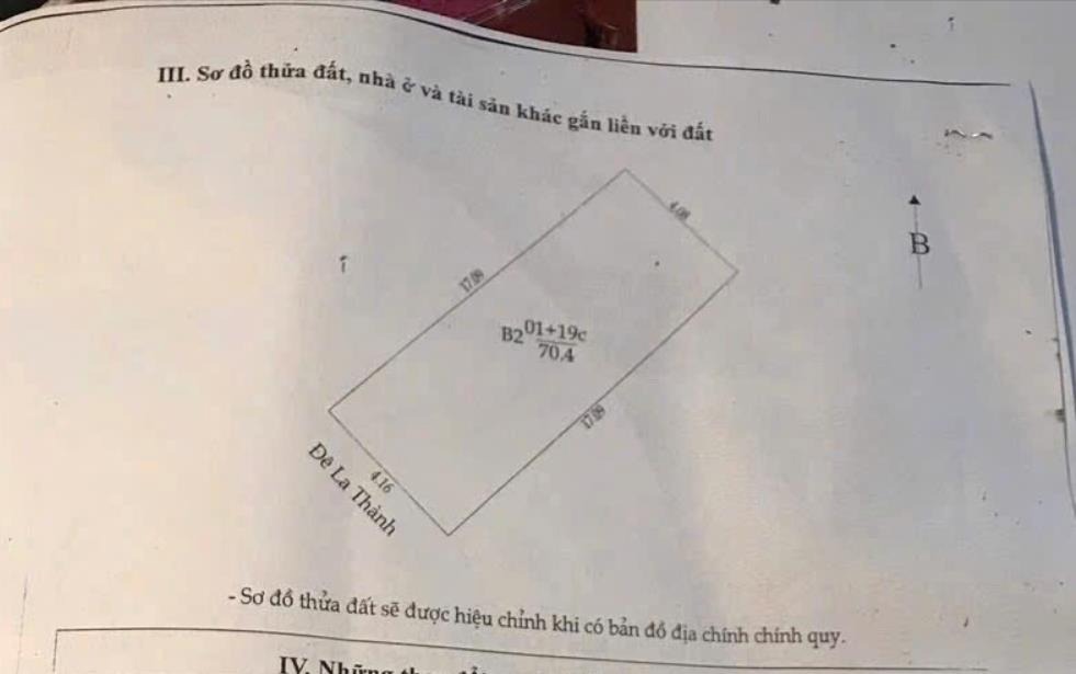 Bán Gấp Mặt Phố Đê La Thành - 71m2 x 3 Tầng - Lô Góc 3 Thoáng - Kinh Doanh Đỉnh