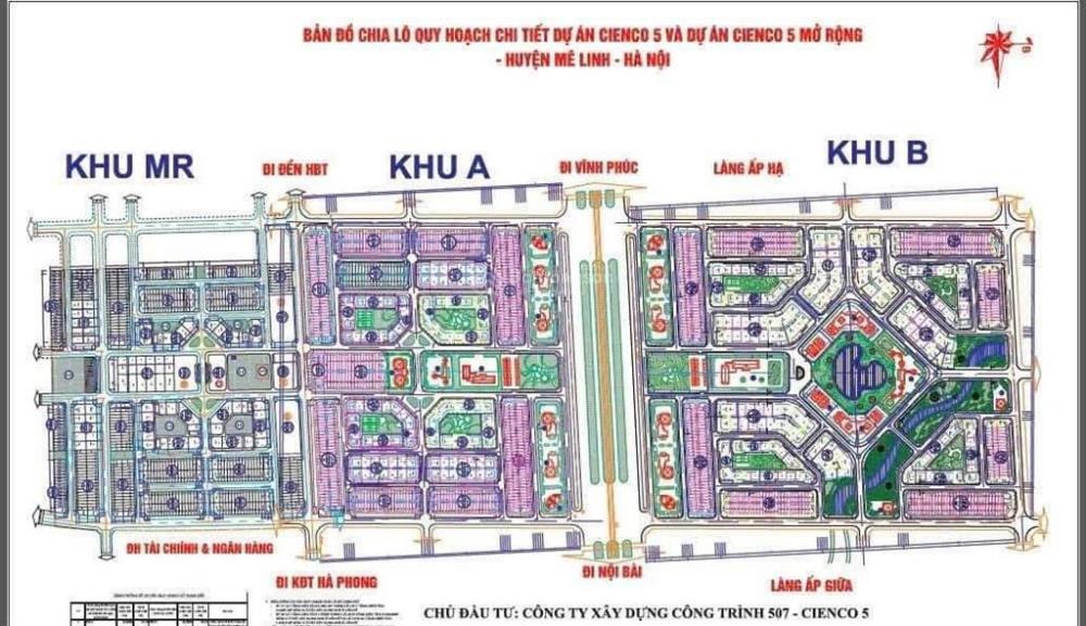 Bán Liền Kề Sổ Đỏ Cienco 5 Mê Linh - Giá Rẻ, Vị Trí Đắc Địa