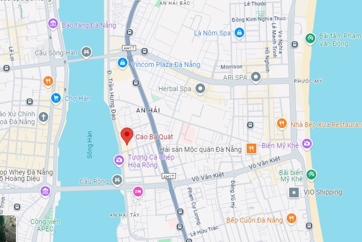 ♣ Mặt Tiền Cao Bá Quát ngay Chợ Hà Thân, Khu Du Lịch Sông Hàn, Kinh Doanh VIP, 90m2, 4 tầng, 11.x tỷ