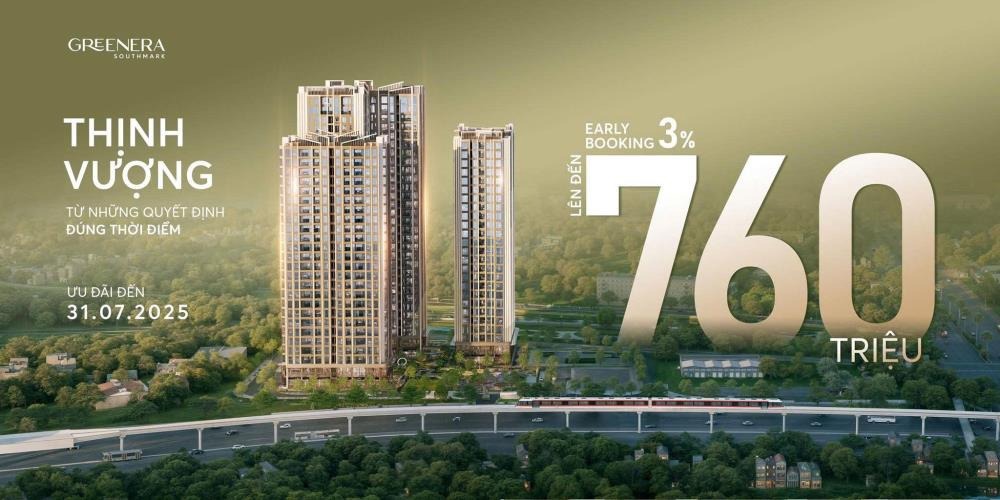 Greenera Southmark: Dự án Căn hộ Xanh, Đầu tư Sinh Lợi Tốt