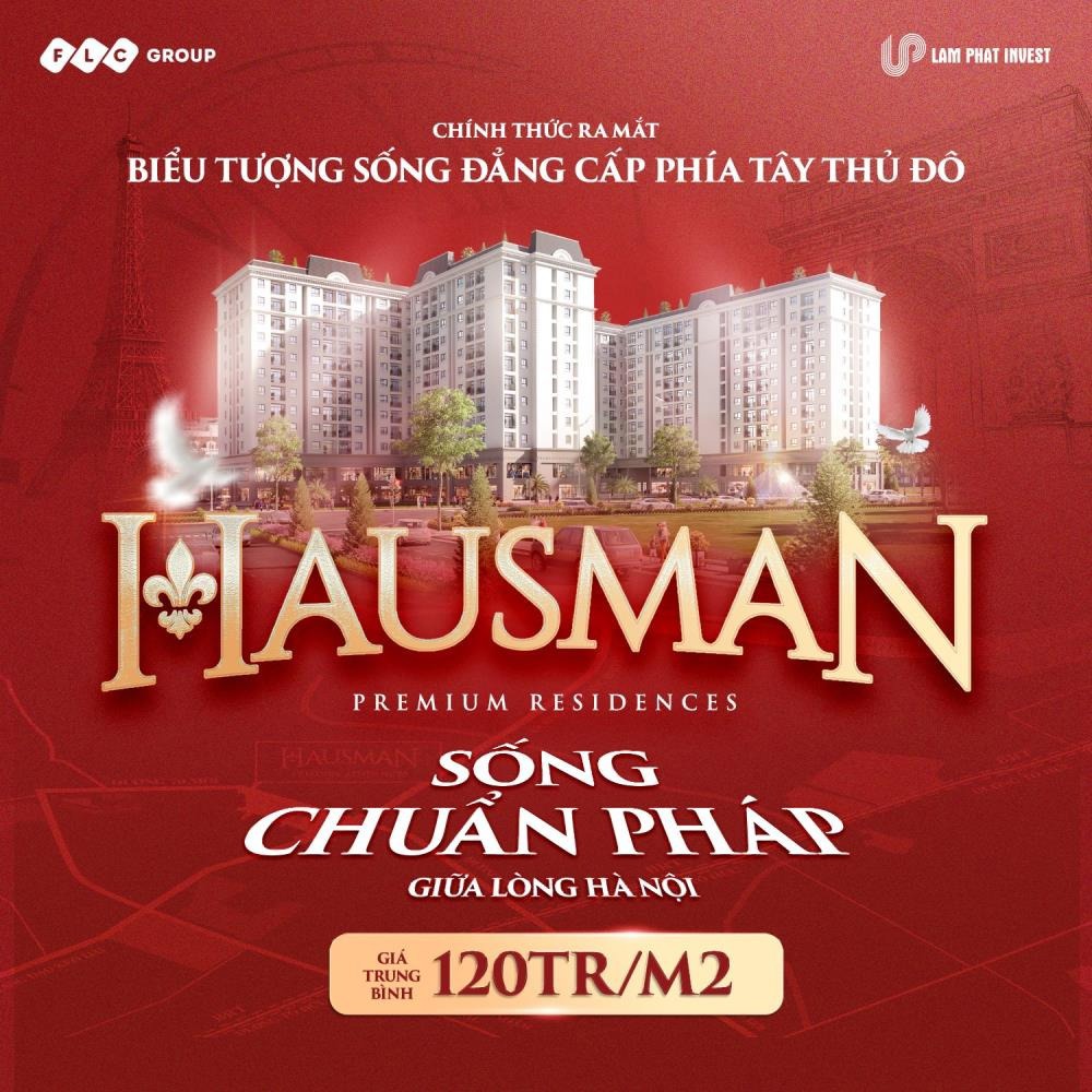 Bán suất ngoại giao chung cư Hausman Premium Residences: Giá tốt nhất Tây Hà Nội