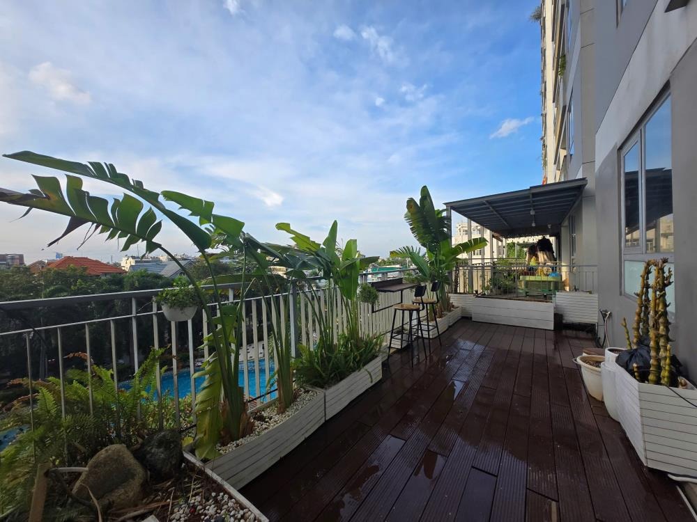 Cho thuê căn hộ sân vườn Opal Garden 2PN, View Hồ Bơi Đẹp - Giá 16tr/tháng