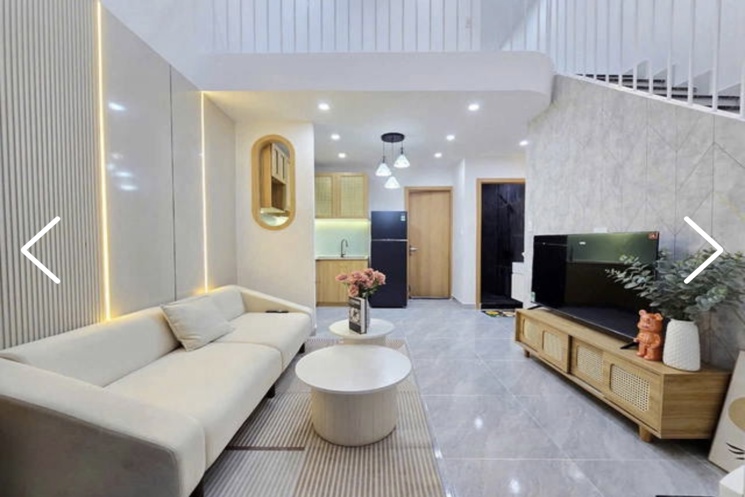 Nhà cấp 4 lửng đúc Trần Cao Vân . Nhà mới đẹp full nội thất