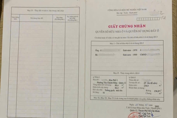 MẶT TIỀN TÂN CHÁNH HIỆP Q12 – NGANG KHỦNG 9M – GẦN ĐH GTVT – GIÁ CHỈ 12,99 TỶ TL
