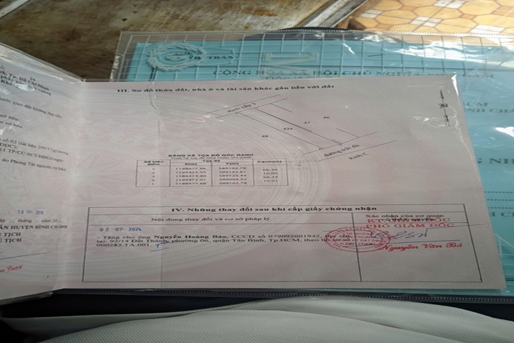 LÔ ĐẤT VỊ TRÍ ĐẸP - GIÁ TỐT CHÍNH CHỦ cần bán nhanh lô đất tại huyện Bình Chánh, TPHCM