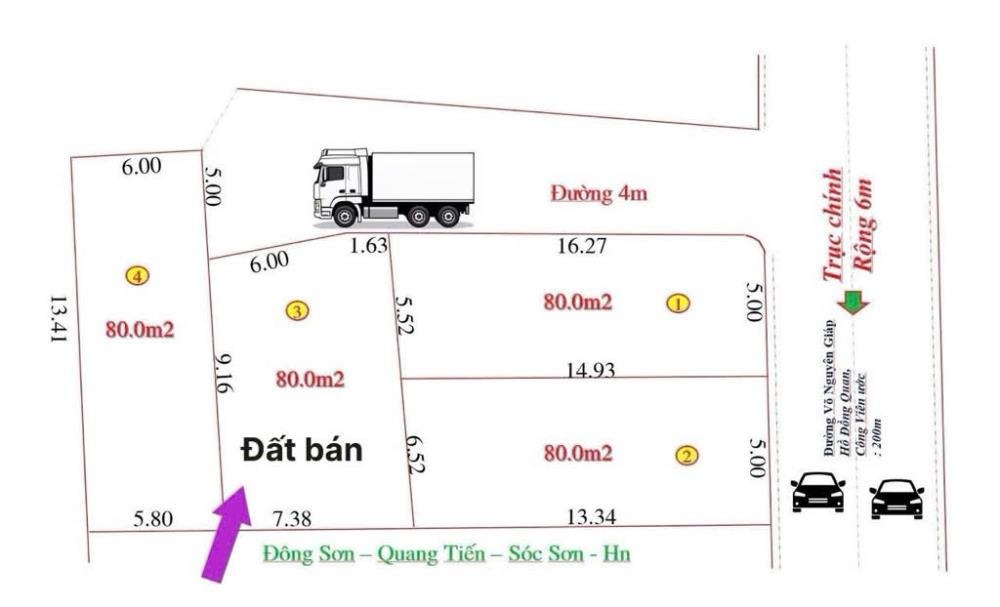Đất nền 80m2 Đông Lai, Quang Tiến - Vị trí đẹp, tiềm năng lớn