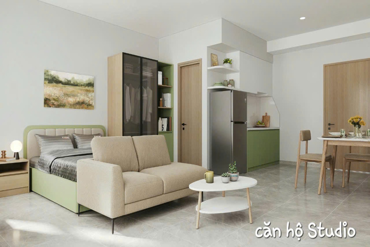 Căn hộ Studio cho người độc thân & vợ chồng trẻ – Vay dễ, lãi thấp