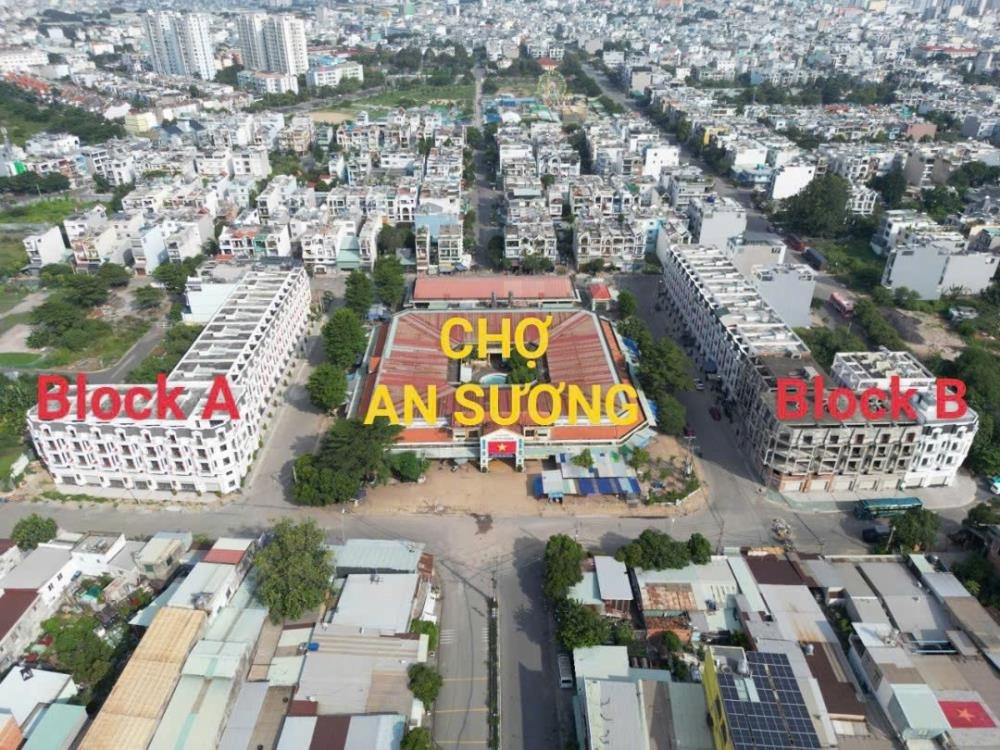 Nhà phố thương mại An Sương Plaza - Đầu tư sinh lời, mặt tiền chợ