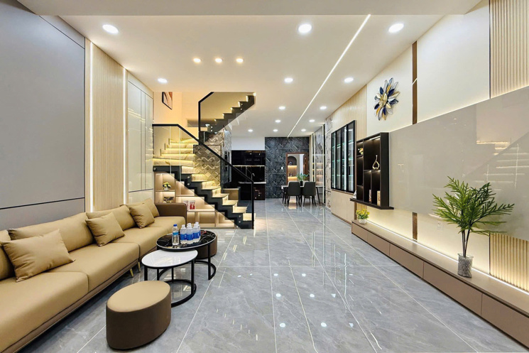 Bán Nhà phố 2 lầu sân thượng – full nội thất – đường Huỳnh Tấn Phát, Nhà Bè