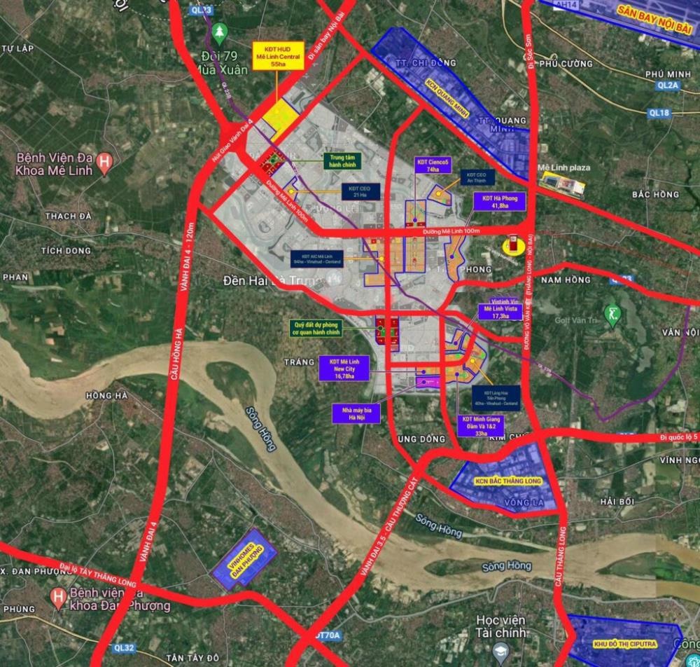 Bán Lô Đất Nền LK6, LK7 Cienco5 Mê Linh - View Trung Tâm Thương Mại