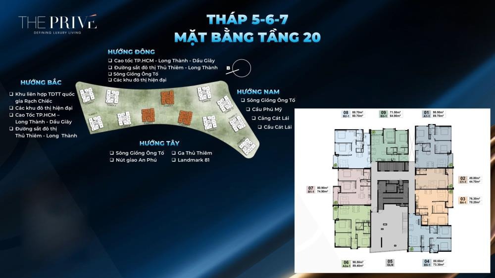 Sở Hữu Căn Hộ The Privé Quận 2: View Sông, Tiện Ích 5 Sao, Giá Từ 99tr/m²